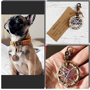 Free People Dream Catcher Dog Tag - Amethyst